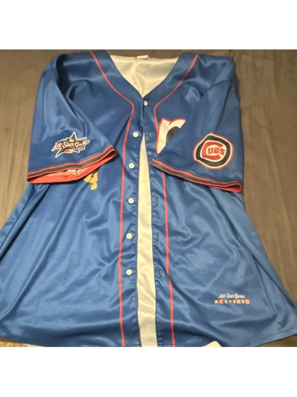 Chicago Cubs Crow-Armstrong #4 Blue MLB All-Star Game Baseball Jersey XL